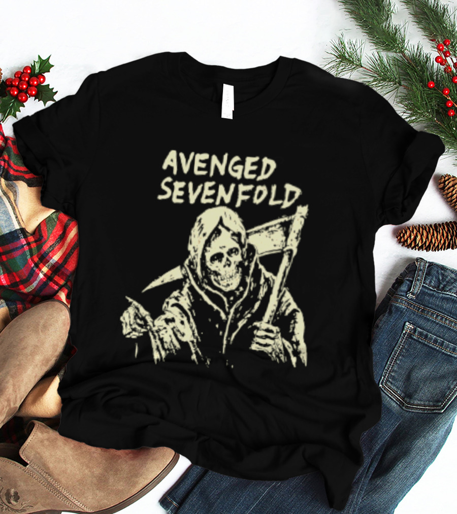 Avenged Sevenfold Grim Reaper Scythe A7X T-Shirt