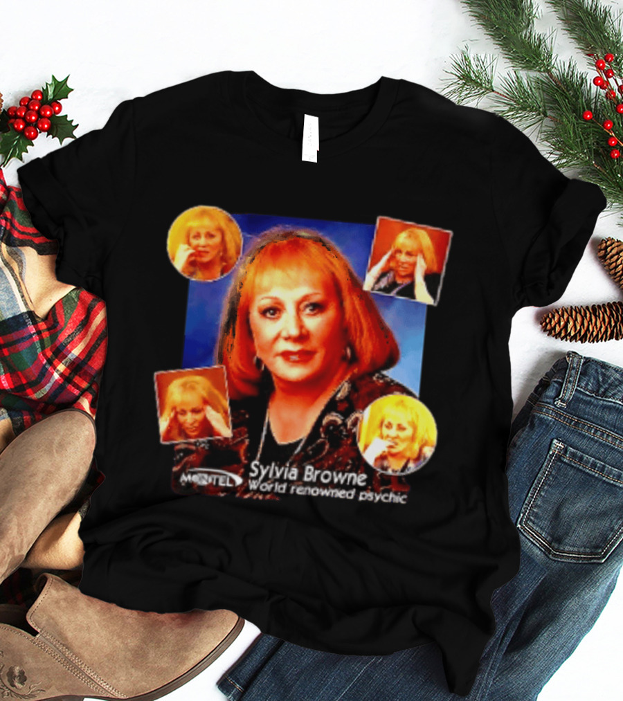 Sylvia Browne Montel World Renowned Psychic Medium Iconic Portraits T-Shirt