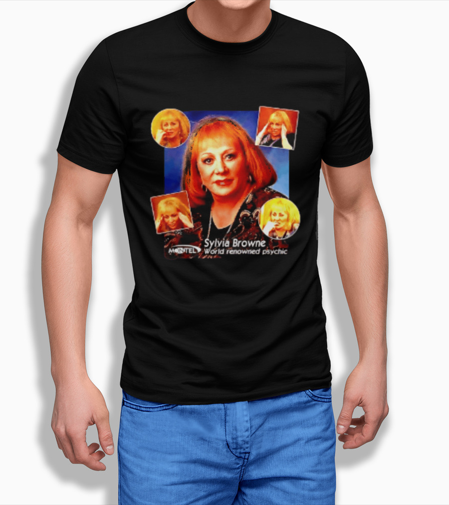 Sylvia Browne Montel World Renowned Psychic Medium Iconic Portraits T-Shirt