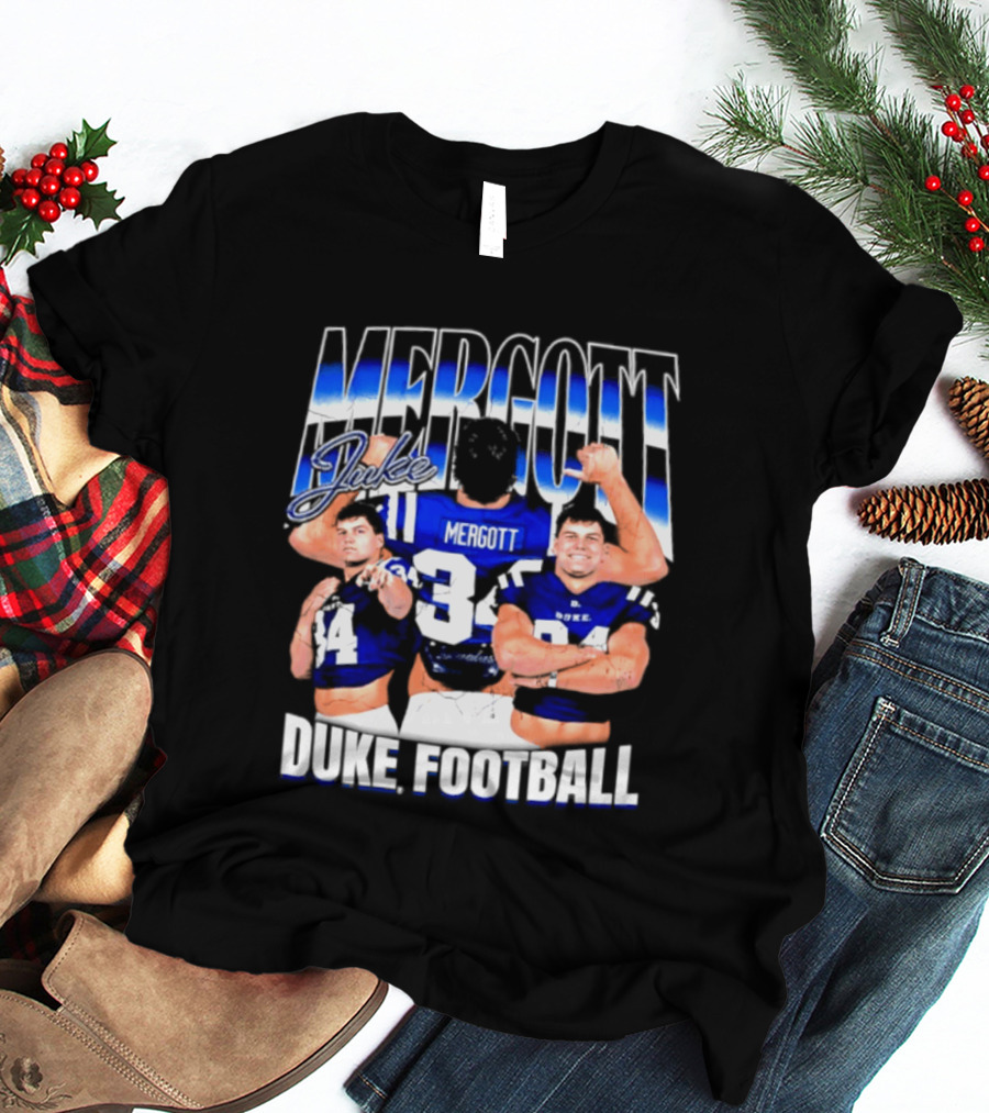Duke Blue Devils Football Luke Mergott NCAA Player T-Shirt