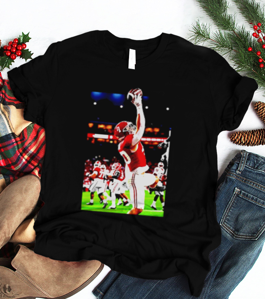 Alabama Crimson Tide Josh Ford One Handed Football Catch T-Shirt