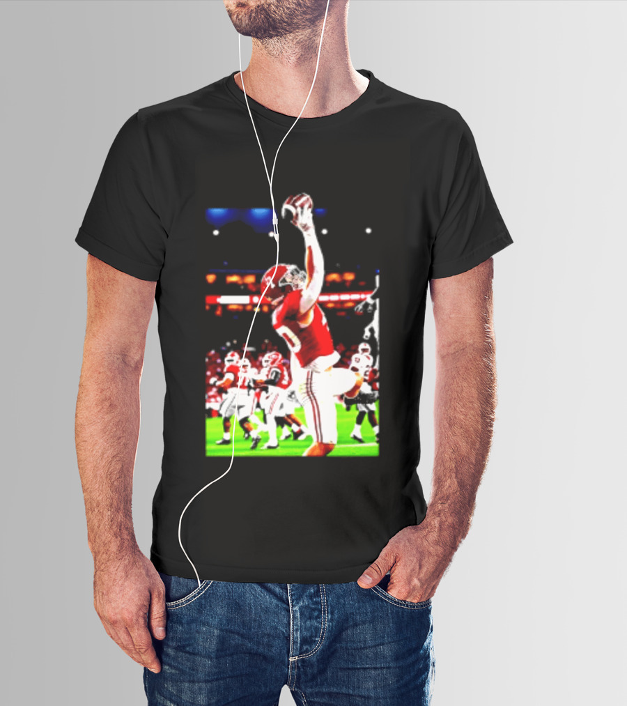 Alabama Crimson Tide Josh Ford One Handed Football Catch T-Shirt
