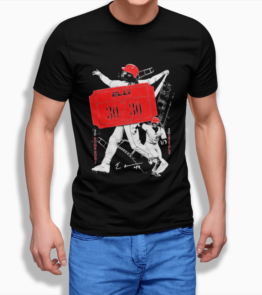 Elly The 30 30 Club 30 Home Runs 30 Steals T-Shirt