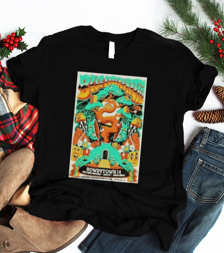 Boogie Nights Live Rowdytown 14 Red Rocks Amphitheatre 09.26.2026 The Funk Hunters Motifv Drew Birch T-Shirt