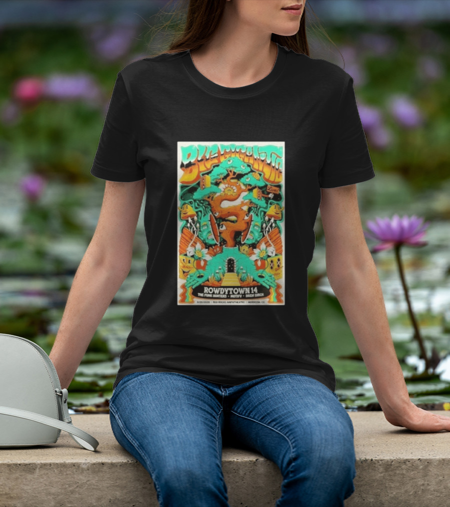 Boogie Nights Live Rowdytown 14 Red Rocks Amphitheatre 09.26.2026 The Funk Hunters Motifv Drew Birch T-Shirt