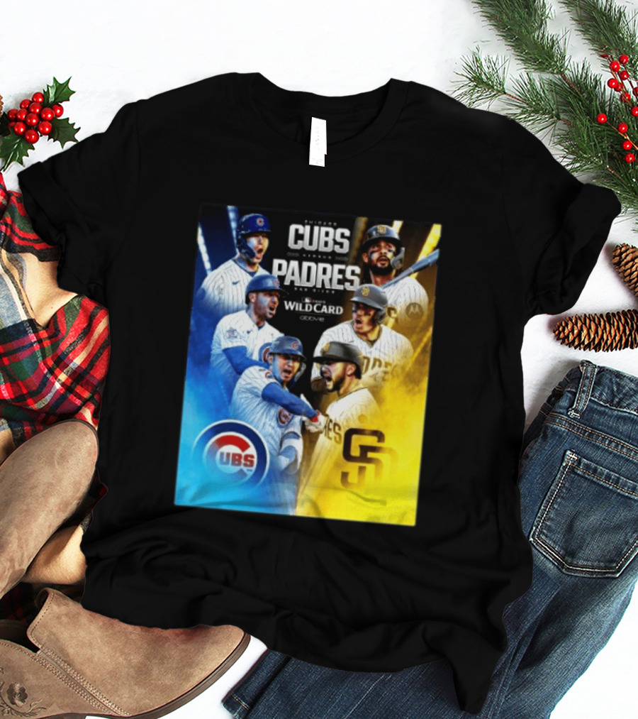 Chicago Cubs Vs San Diego Padres 2026 MLB NL Wild Card Showdown Baseball Fan Gear T-Shirt