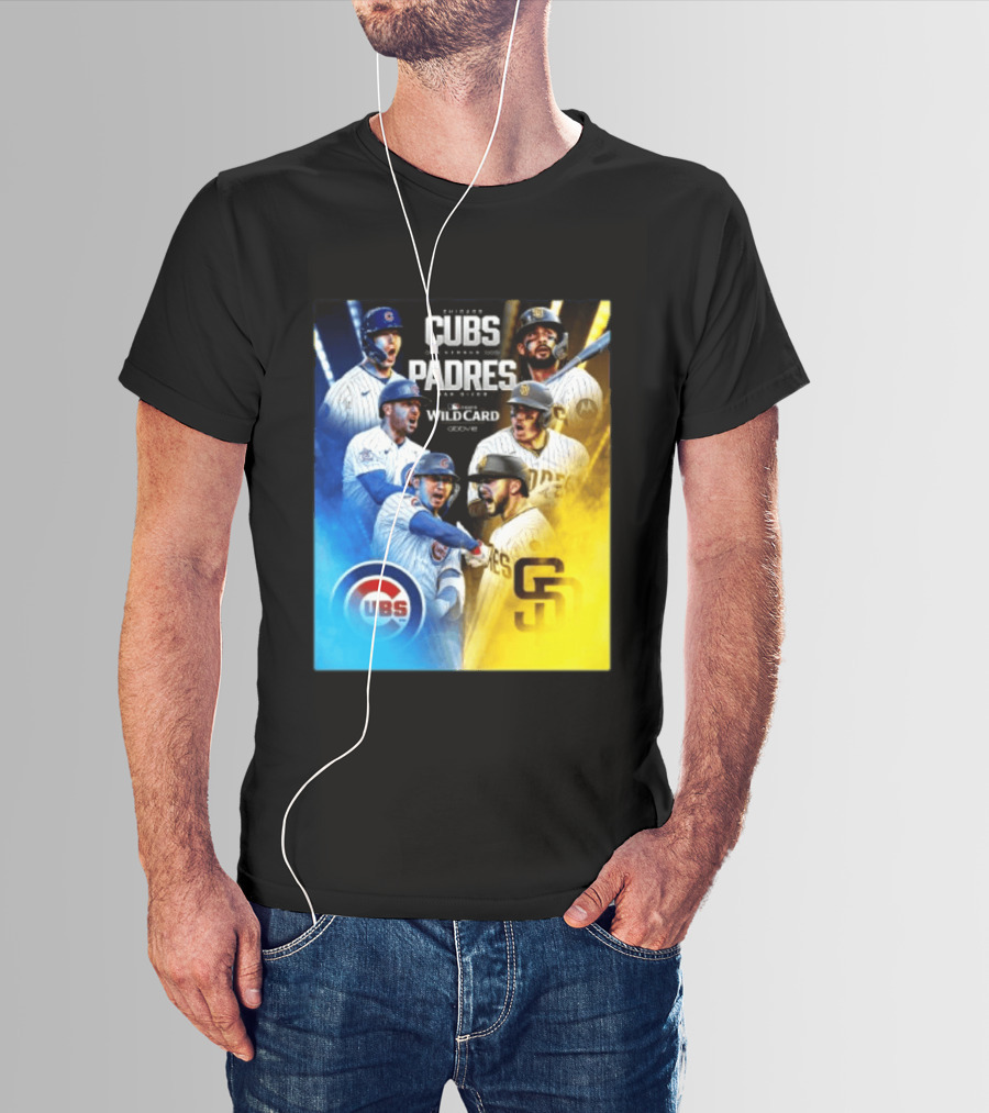 Chicago Cubs Vs San Diego Padres 2026 MLB NL Wild Card Showdown Baseball Fan Gear T-Shirt