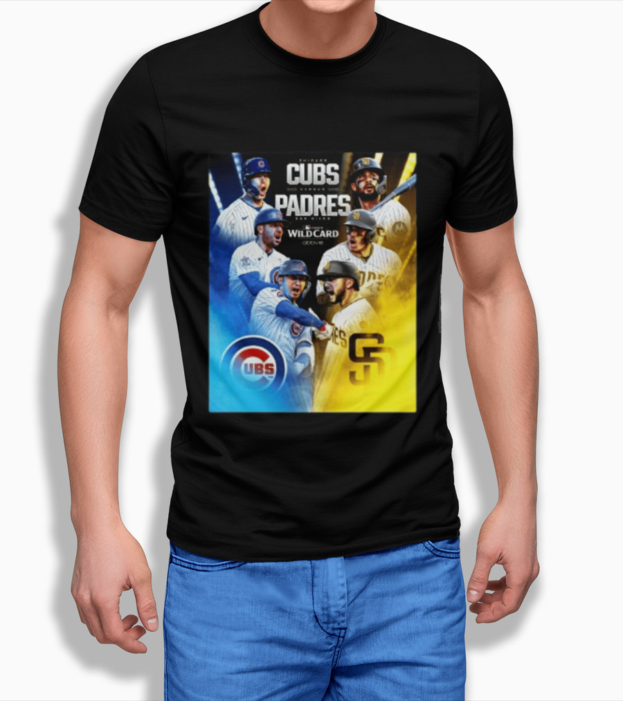 Chicago Cubs Vs San Diego Padres 2026 MLB NL Wild Card Showdown Baseball Fan Gear T-Shirt