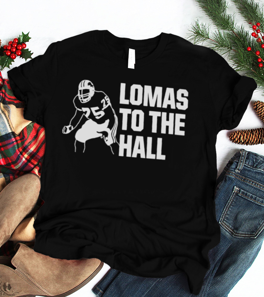Detroit Lions Lomas Brown Hall Of Fame Campaign T-Shirt