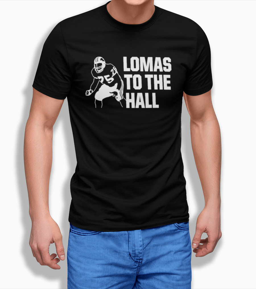 Detroit Lions Lomas Brown Hall Of Fame Campaign T-Shirt