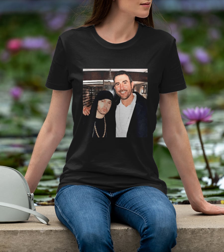 Justin Verlander Eminem Iconic Collaboration Moment T-Shirt