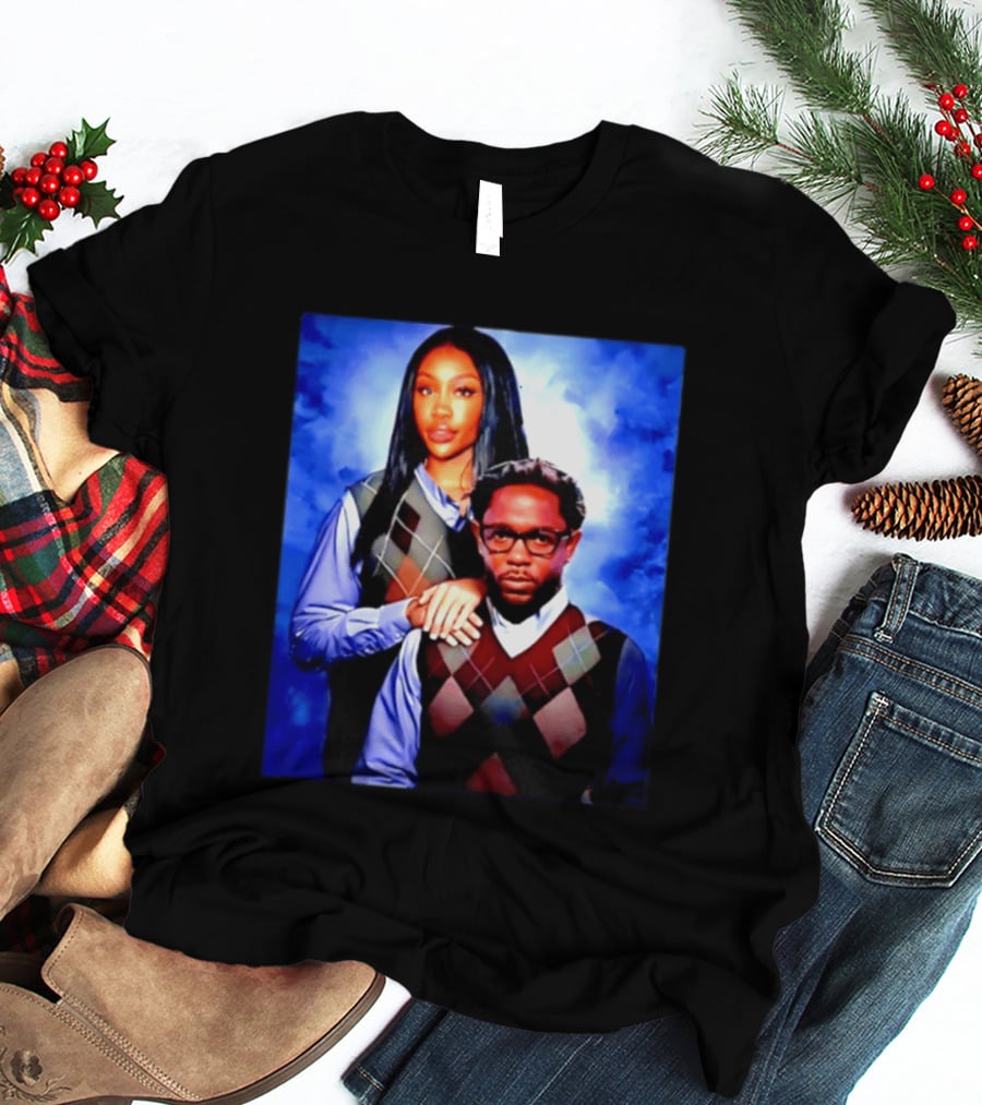 Kendrick Lamar SZA Stepbrothers Meme Argyle Sweater Humor T-Shirt