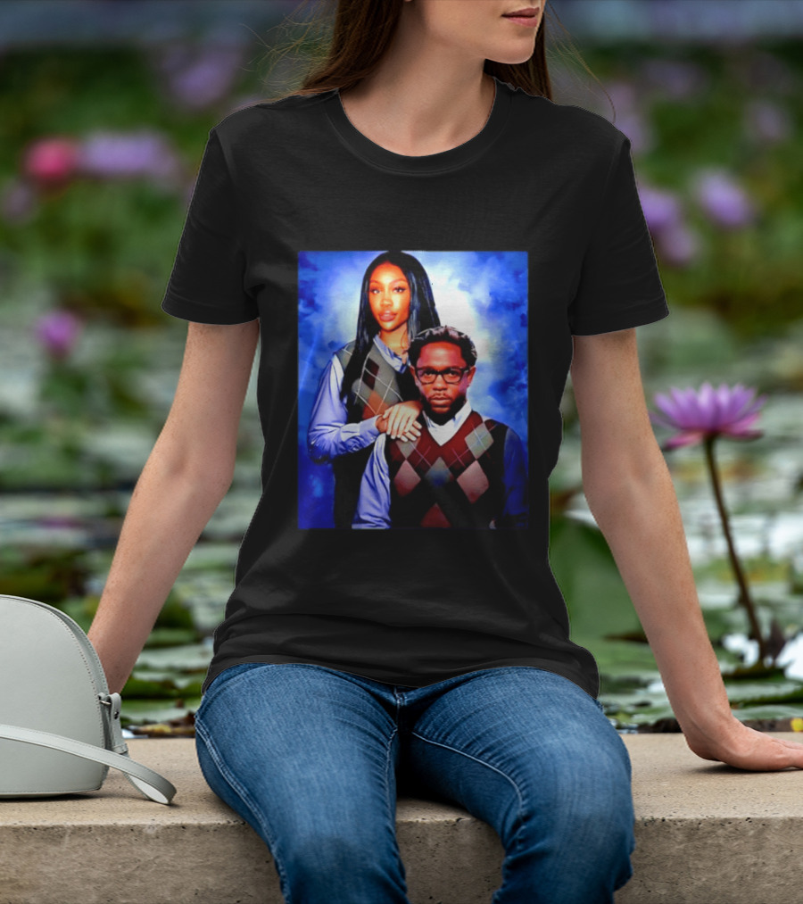 Kendrick Lamar SZA Stepbrothers Meme Argyle Sweater Humor T-Shirt