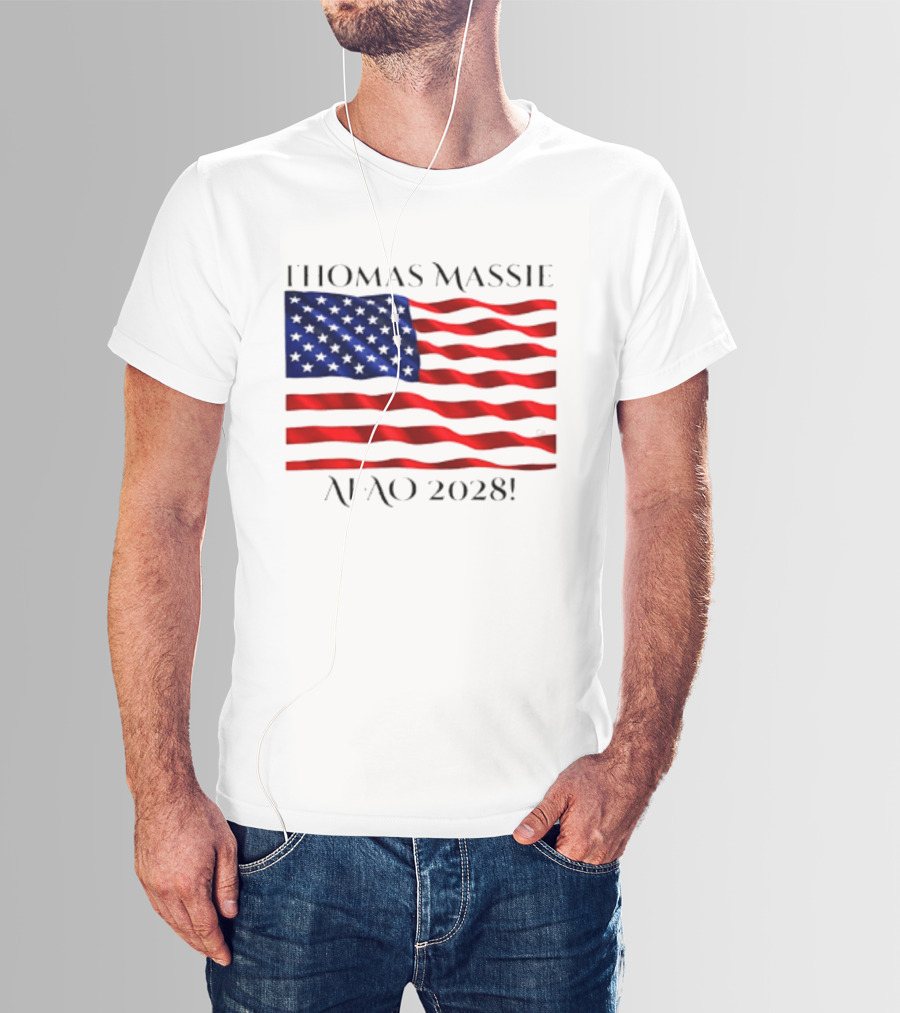Thomas Massie American Flag 2028 AFAO T-Shirt
