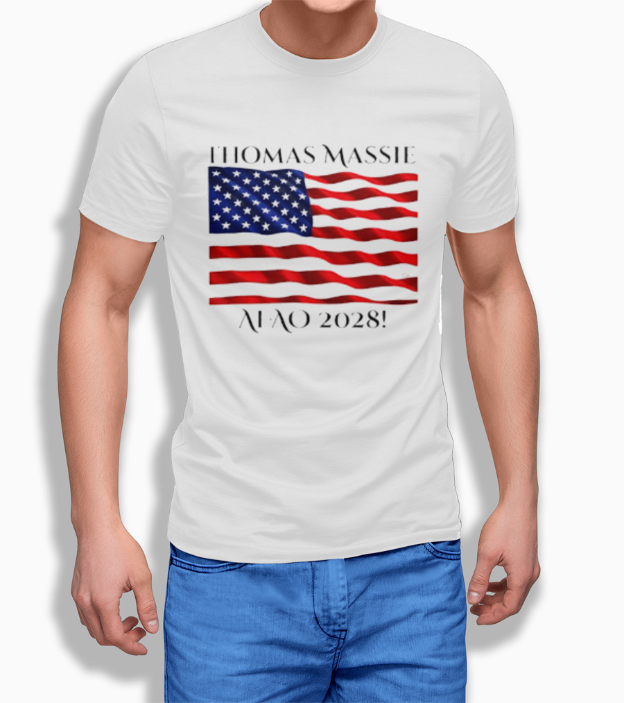 Thomas Massie American Flag 2028 AFAO T-Shirt