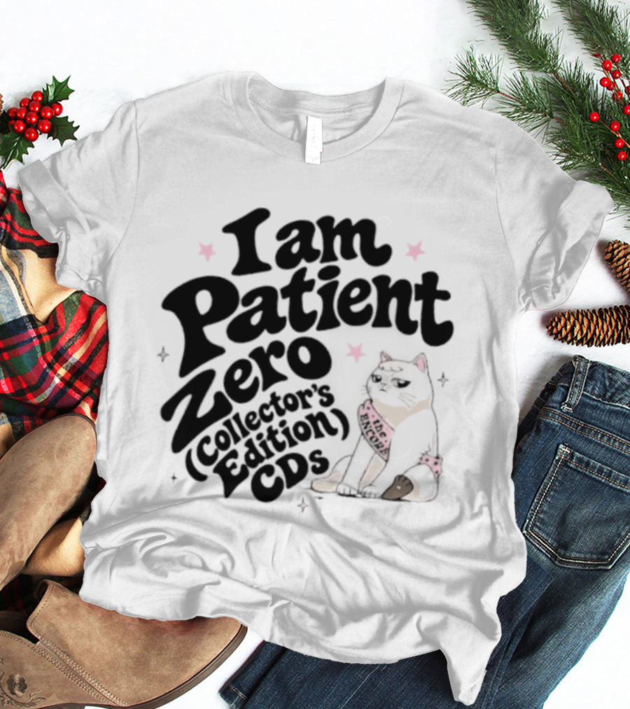 I Am Patient Zero Collectors Edition CDs Cat With Pink Bandana T-Shirt