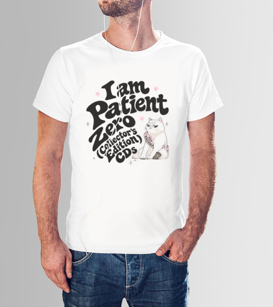 I Am Patient Zero Collectors Edition CDs Cat With Pink Bandana T-Shirt