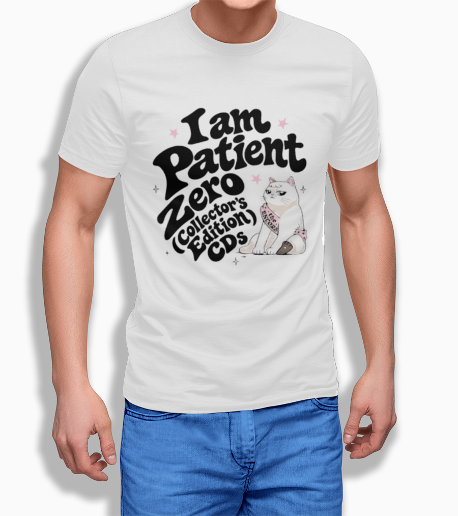 I Am Patient Zero Collectors Edition CDs Cat With Pink Bandana T-Shirt