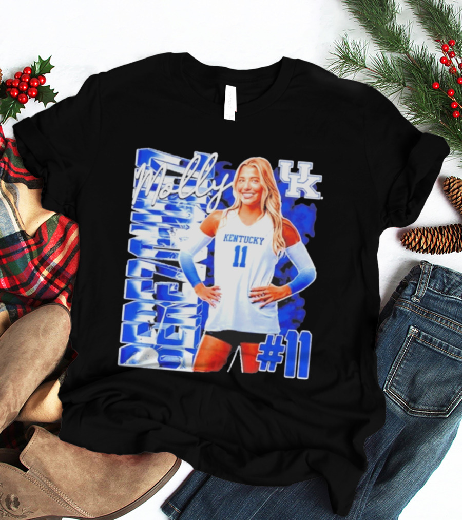 Kentucky Wildcats Volleyball Molly 11 Kentucky Player Pose UK T-Shirt