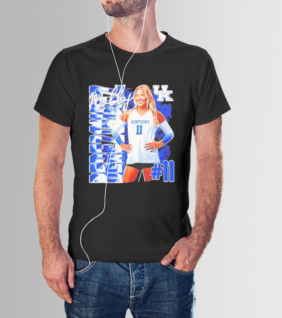 Kentucky Wildcats Volleyball Molly 11 Kentucky Player Pose UK T-Shirt