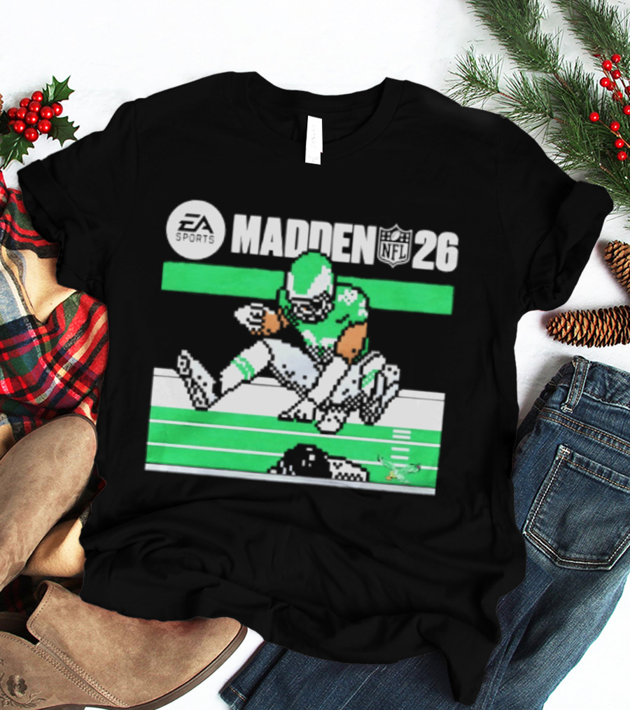 Saquon Barkley Philadelphia Eagles Madden 26 Football Gaming Fan T-Shirt