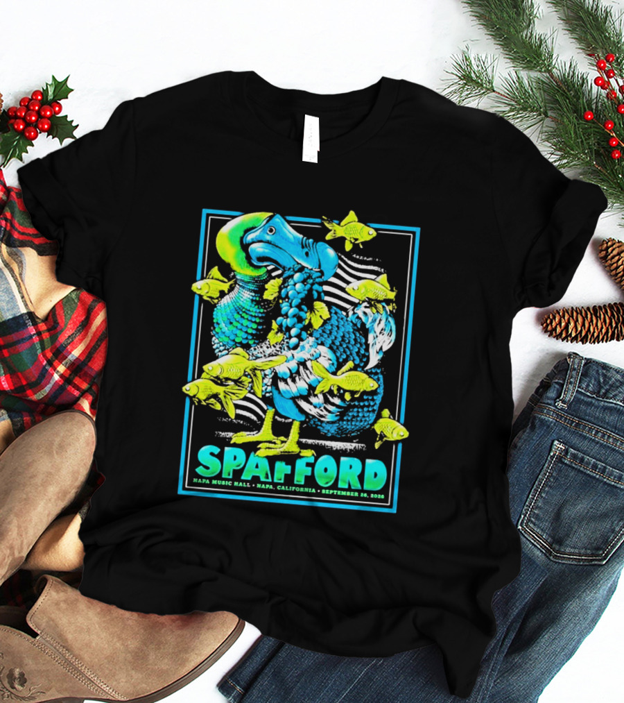 Spafford Napa Music Hall September 26 2026 Napa California Event With Dodo Bird And Fish T-Shirt