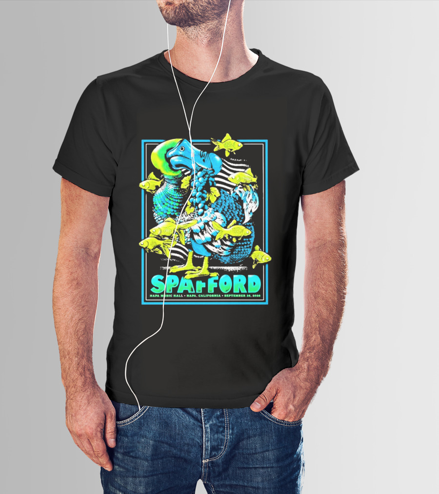 Spafford Napa Music Hall September 26 2026 Napa California Event With Dodo Bird And Fish T-Shirt