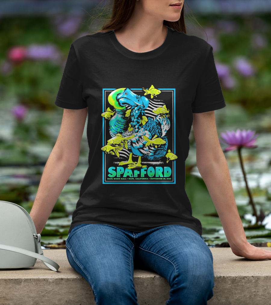 Spafford Napa Music Hall September 26 2026 Napa California Event With Dodo Bird And Fish T-Shirt