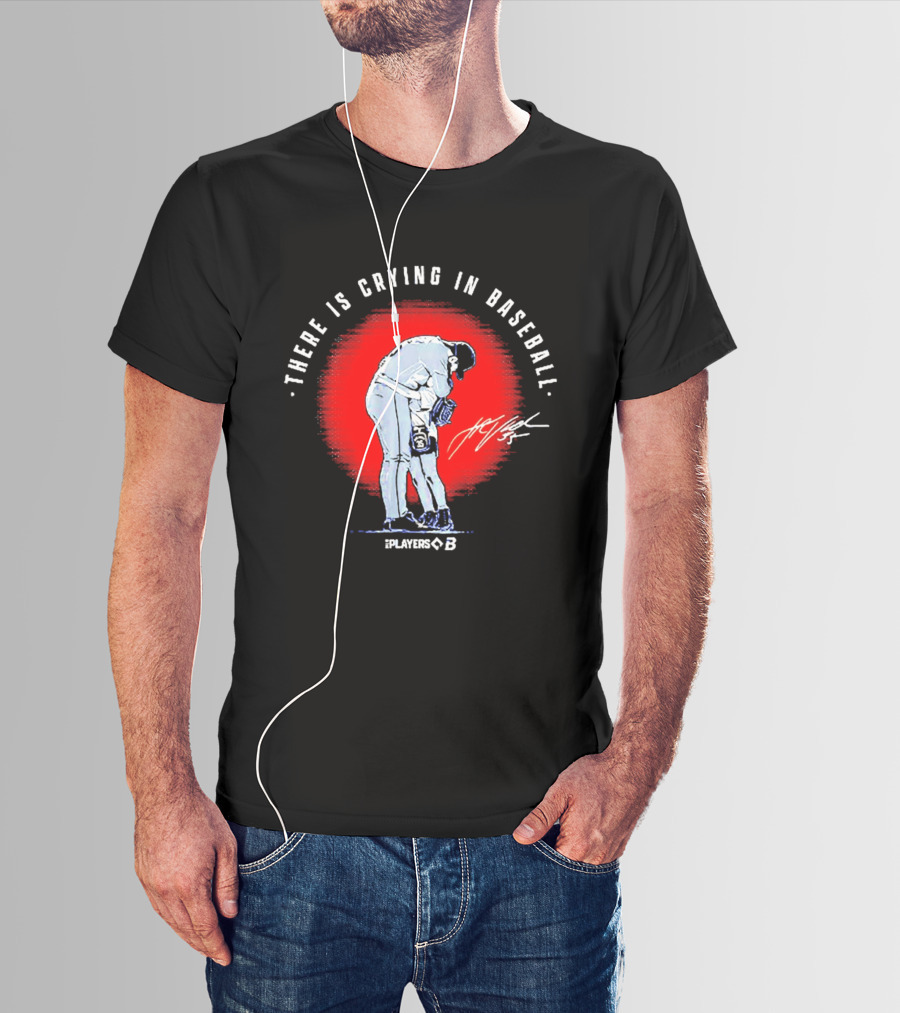 There Is Crying In Baseball Player Hug Signature Players B T-Shirt