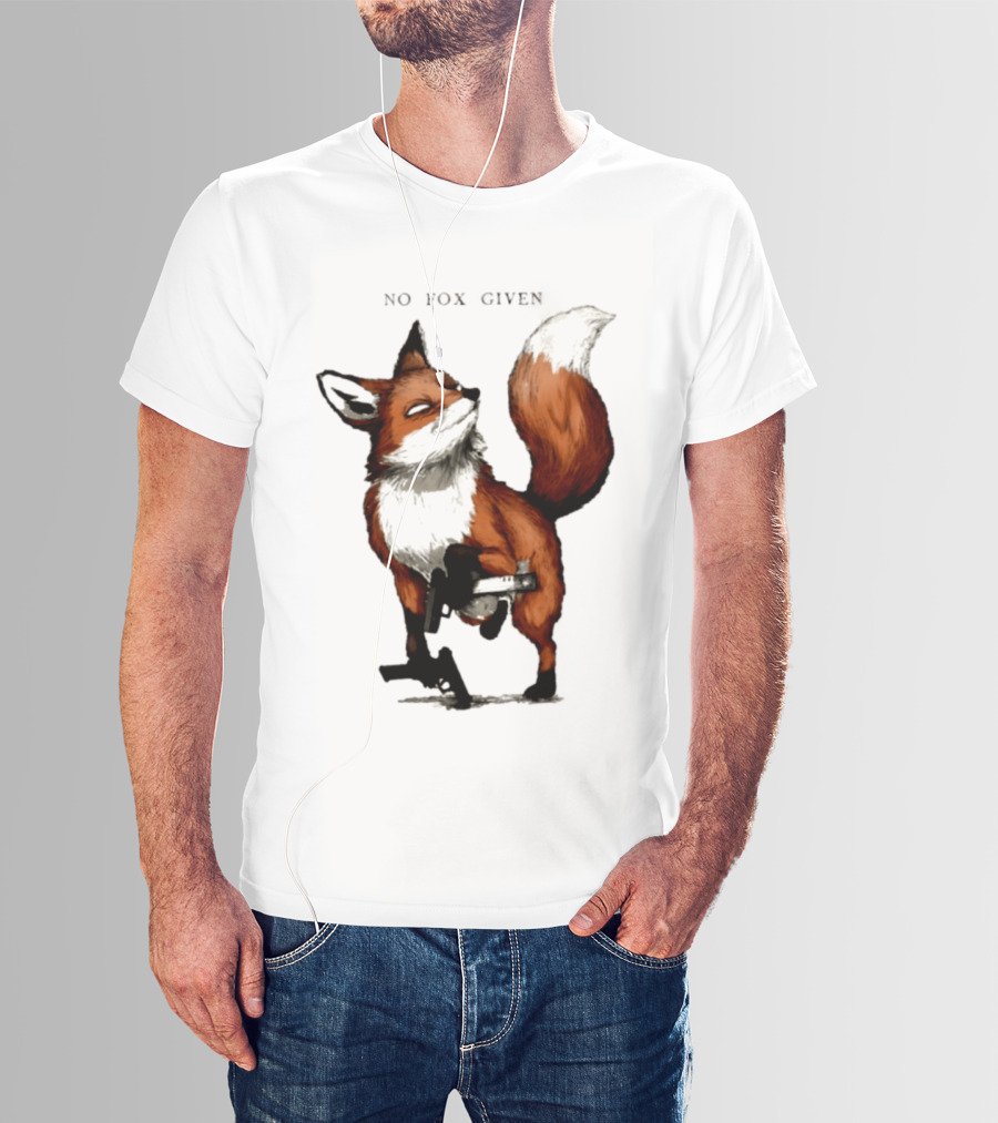 No Fox Given With Pistol And Attitude T-Shirt
