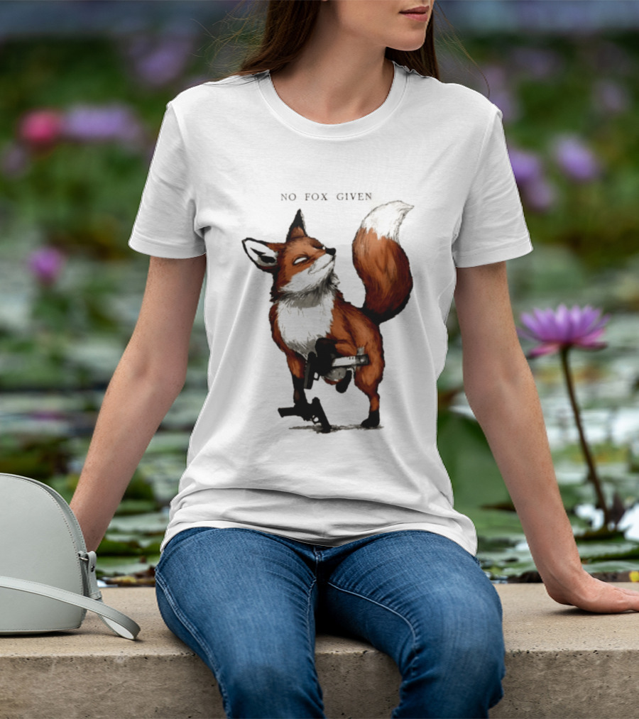 No Fox Given With Pistol And Attitude T-Shirt