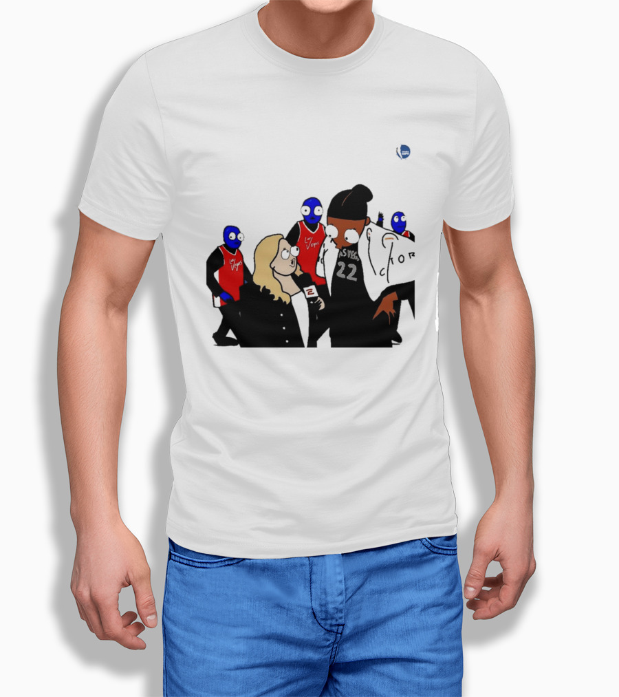 WNBA Las Vegas Aces A'ja Wilson Interview Cartoon 22 T-Shirt