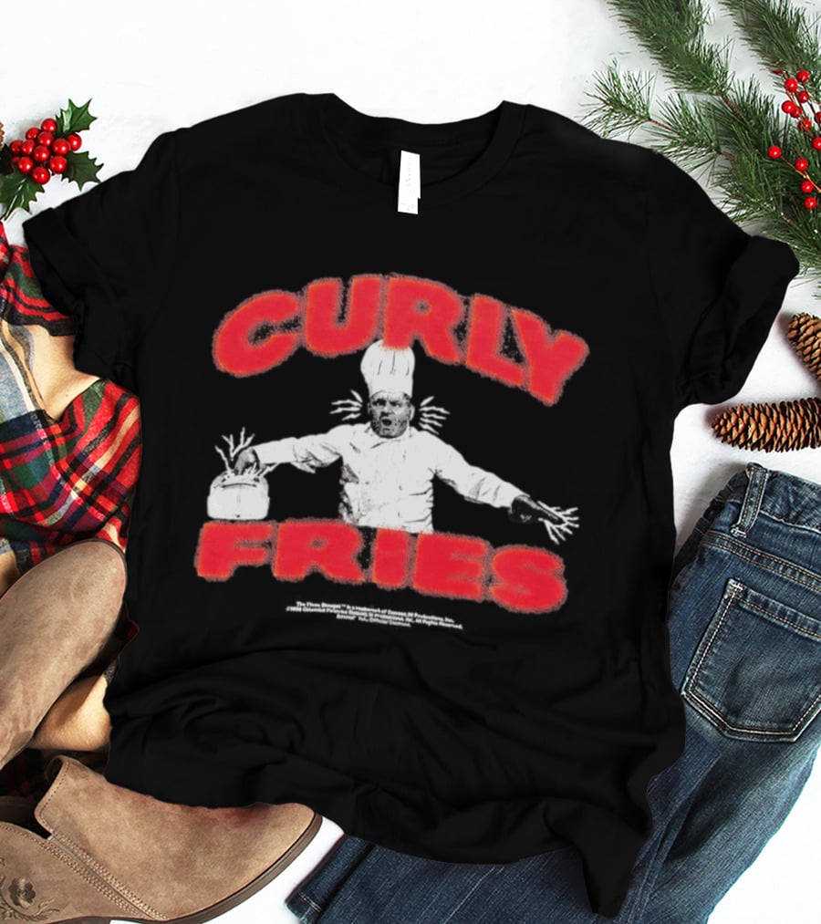 Finn Wolfhard Curly Fries Chef 2026 Faces Mashed Potato T-Shirt