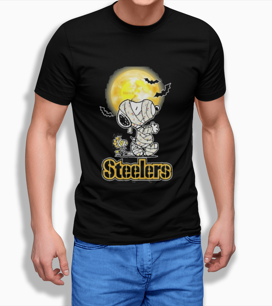 Pittsburgh Steelers Snoopy Halloween 2026 Holiday T-Shirt