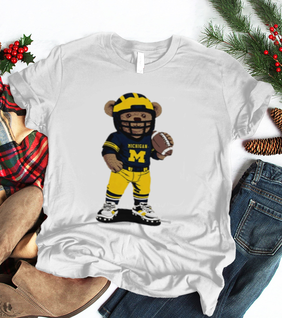 Michigan Wolverines Teddy Bear NCAA Football 2026 T-Shirt
