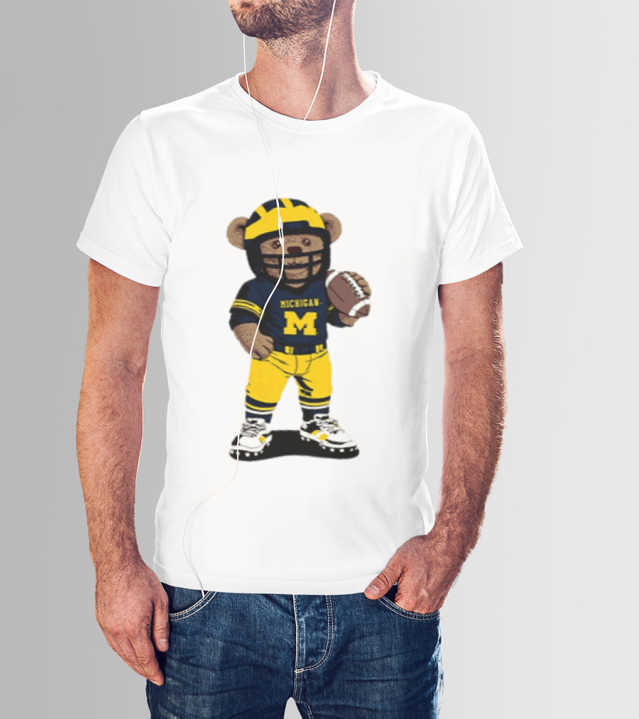 Michigan Wolverines Teddy Bear NCAA Football 2026 T-Shirt