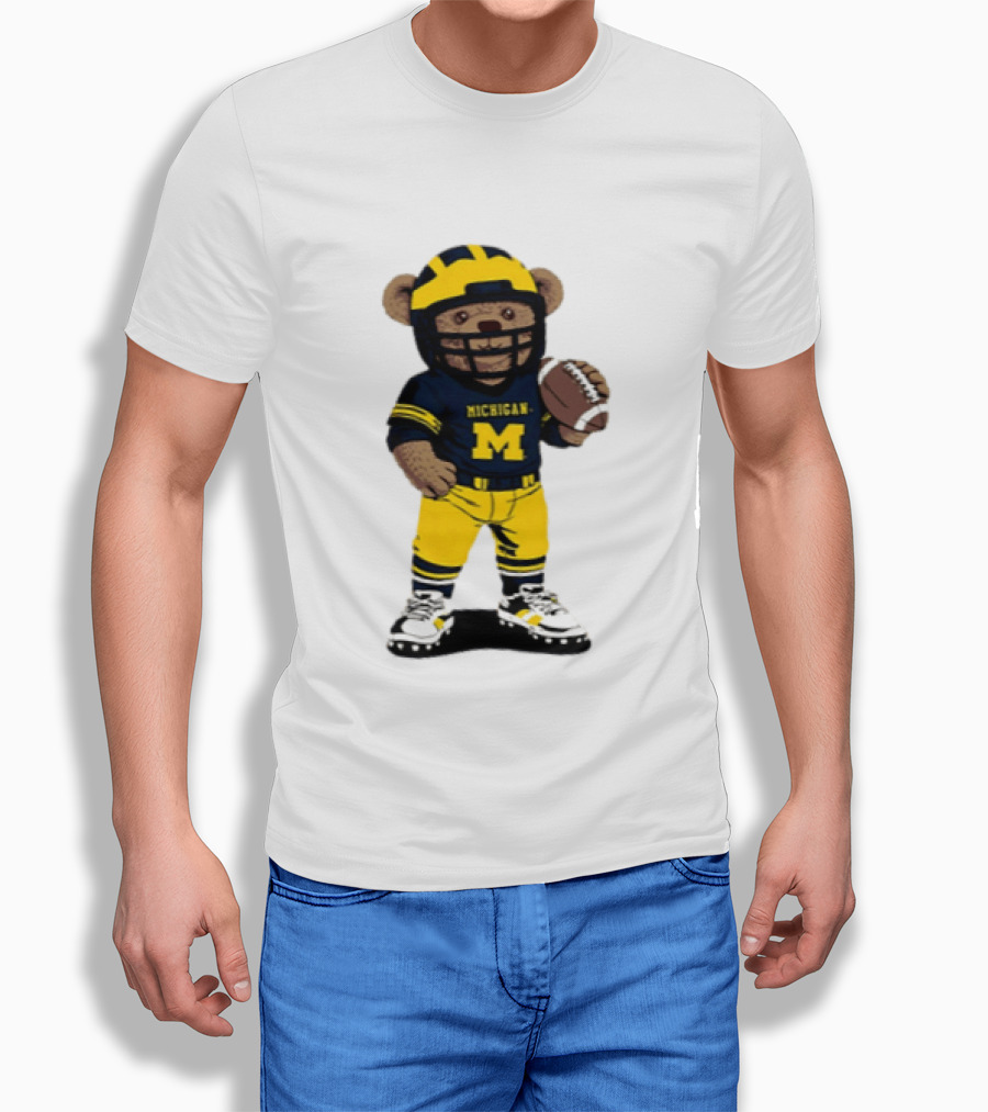 Michigan Wolverines Teddy Bear NCAA Football 2026 T-Shirt