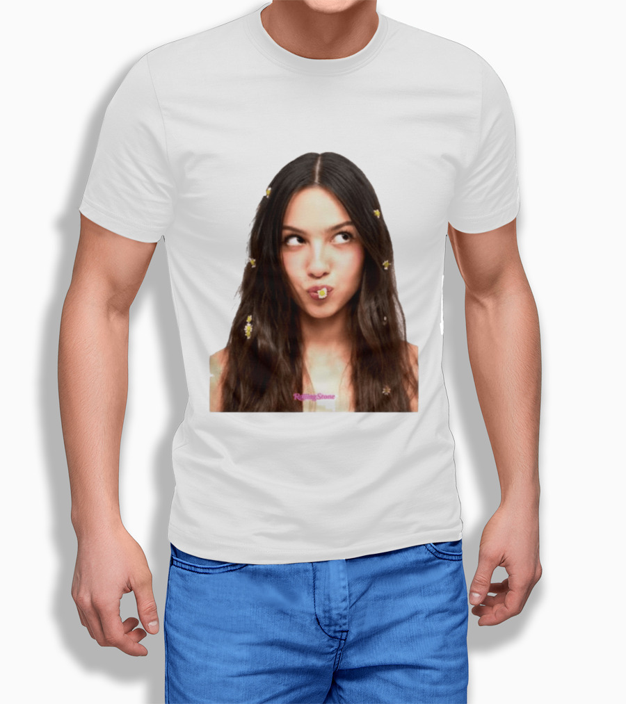 Olivia Rodrigo Rolling Stone Digital Exclusive Photo With Daisy Accents T-Shirt