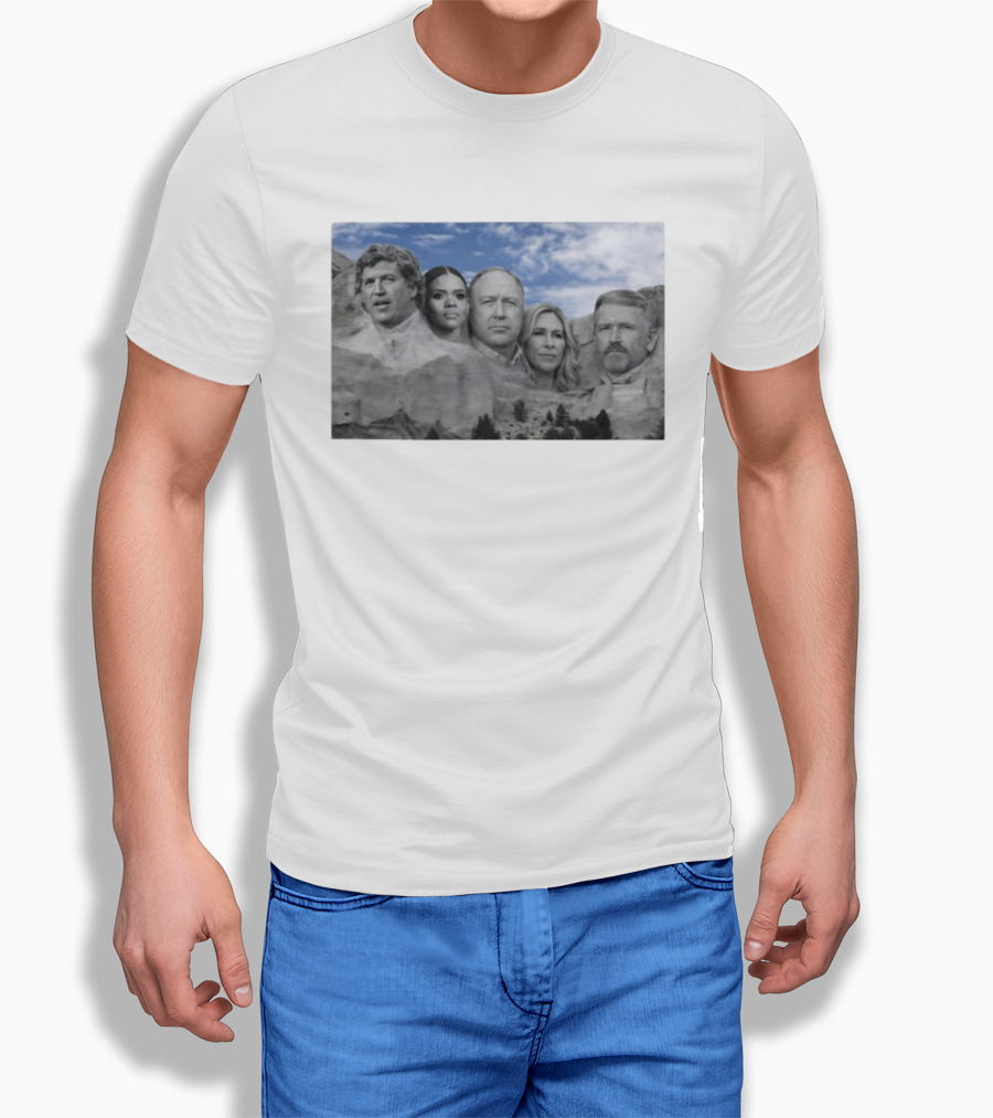 Thomas Massie Candace Owens Alex Jones Marjorie Taylor Greene Mount Rushmore MAGA Squad T-Shirt