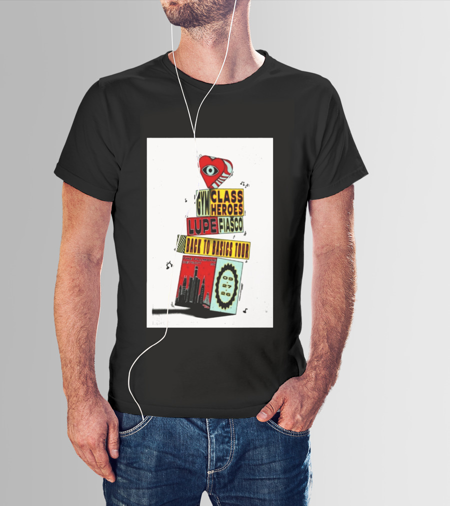 Back To Basics Tour Gym Class Heroes Lupe Fiasco The Fillmore Detroit Sep 27 2026 T-Shirt