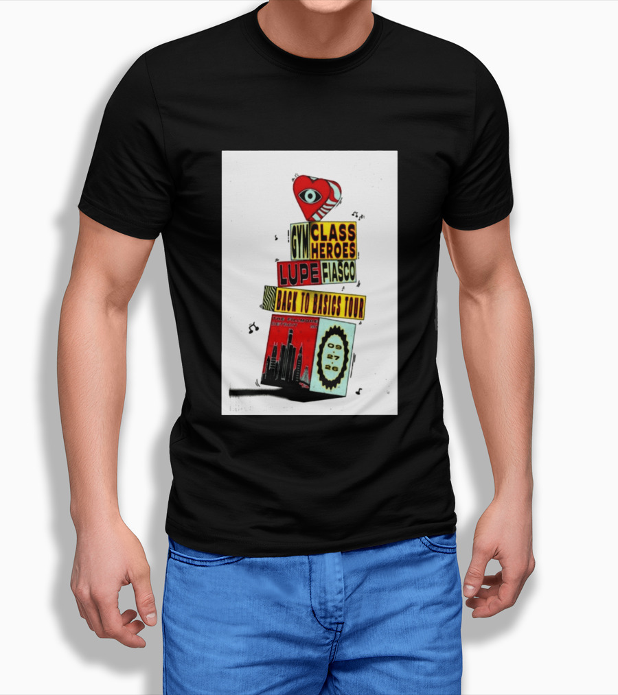 Back To Basics Tour Gym Class Heroes Lupe Fiasco The Fillmore Detroit Sep 27 2026 T-Shirt