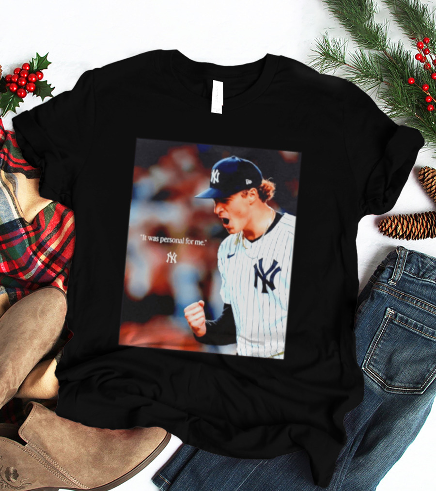 Ben Rice New York Yankees It Was Personal For Me Yankees Baseball T-Shirt