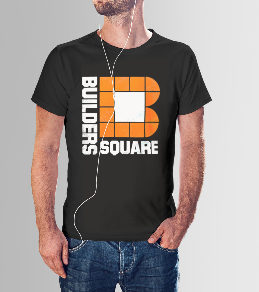 Builders Square Vintage Hardware Store Iconic Retro Logo Block T-Shirt