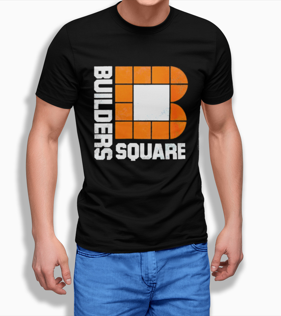 Builders Square Vintage Hardware Store Iconic Retro Logo Block T-Shirt