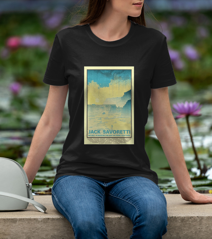 Jack Savoretti We Will Always Be The Way We Were Tour 2026 Bucharest Vintage Style Ocean Scene T-Shirt