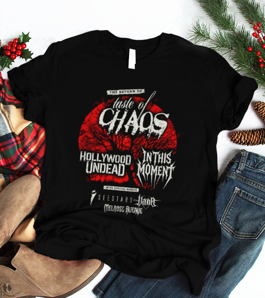 Taste Of Chaos 2026 Tour Featuring Hollywood Undead In This Moment We Came As Romans T-Shirt