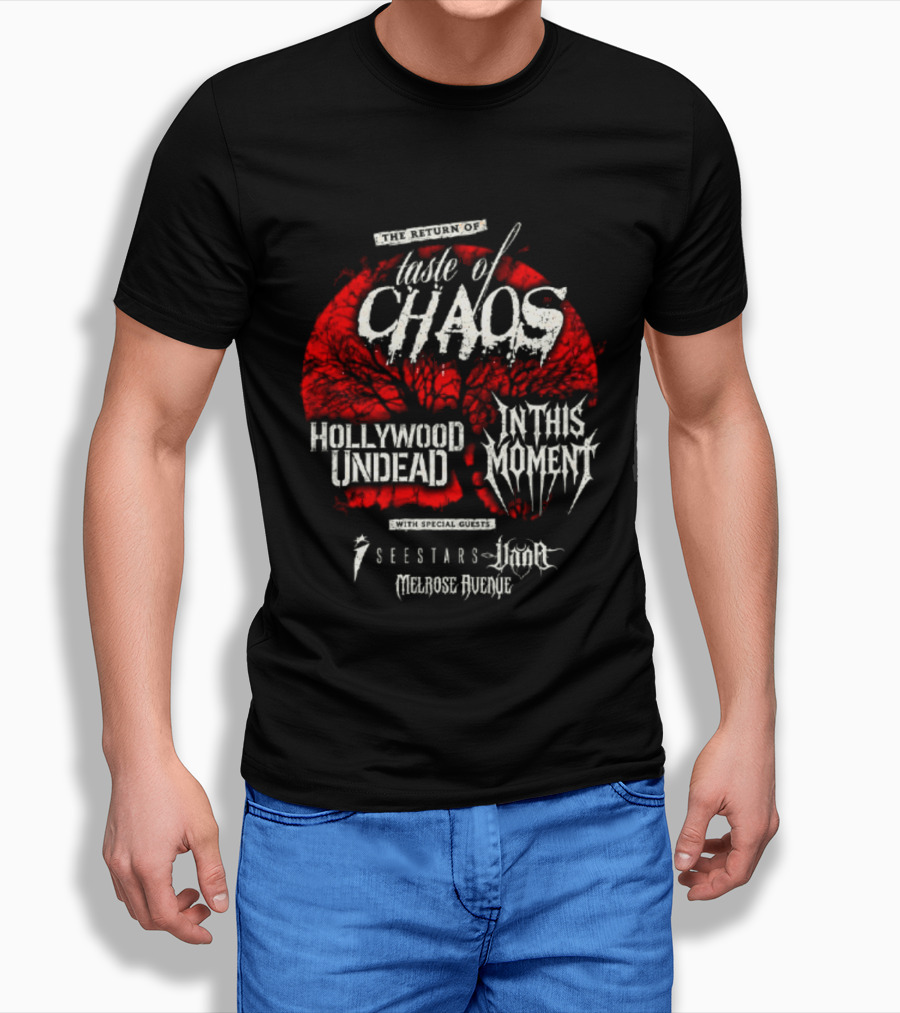 Taste Of Chaos 2026 Tour Featuring Hollywood Undead In This Moment We Came As Romans T-Shirt