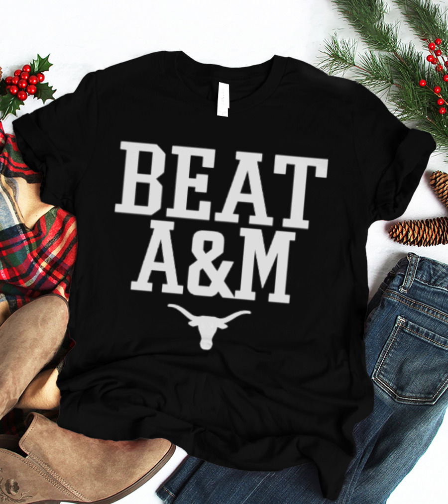 Beat A&M Texas Longhorns Football NCAA 2026 Victory T-Shirt