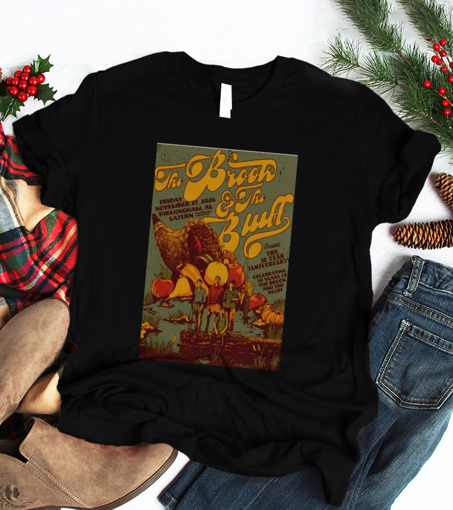 The Brook The Bluff Birmingham AL November 27 2026 Saturn 10 Year Jamiversary Celebrating 10 Years T-Shirt