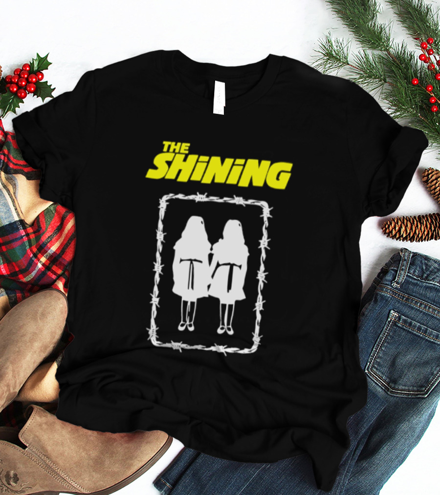The Shining Grady Twins Barbed Wire Horror Movie Iconic Scene T-Shirt